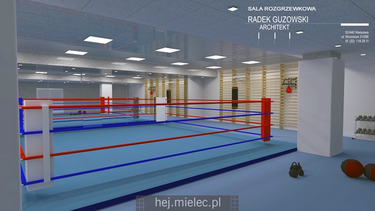 Wizualizacja nowej hali sportowej MOSiR Mielec