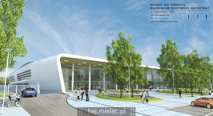 Wizualizacja nowej hali sportowej MOSiR Mielec