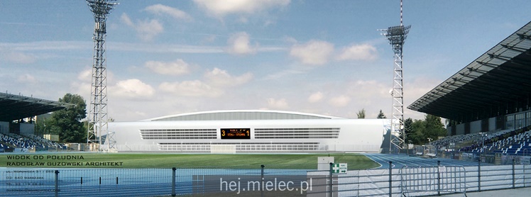 Wizualizacja nowej hali sportowej MOSiR Mielec
