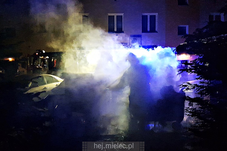 Nocne pożary w centrum Mielca