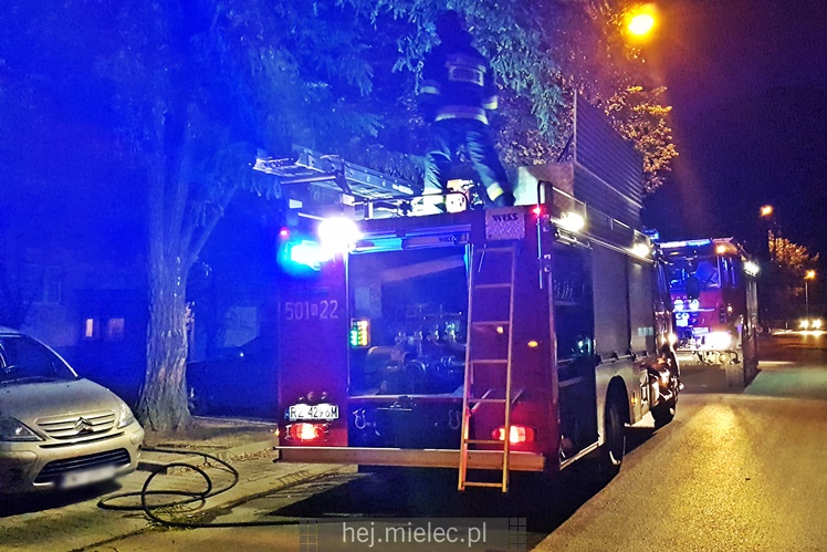 Nocne pożary w centrum Mielca