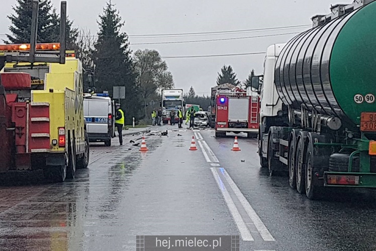 Wypadek drogowy w Rzemieniu