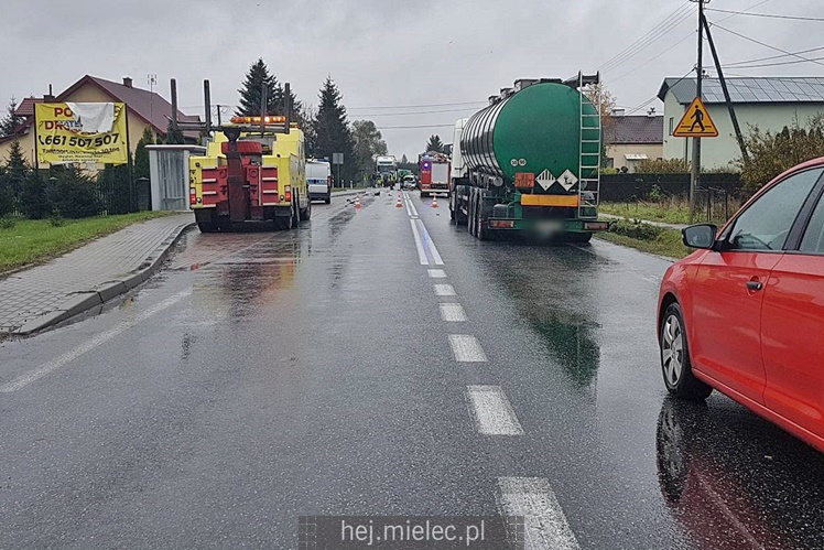 Wypadek drogowy w Rzemieniu