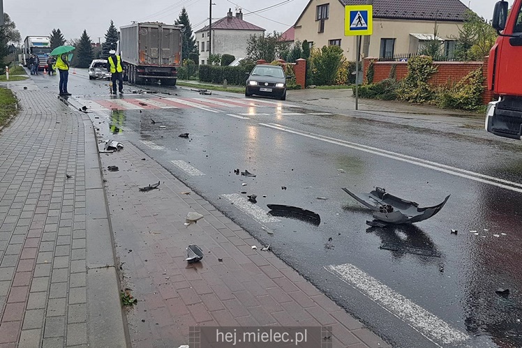 Wypadek drogowy w Rzemieniu