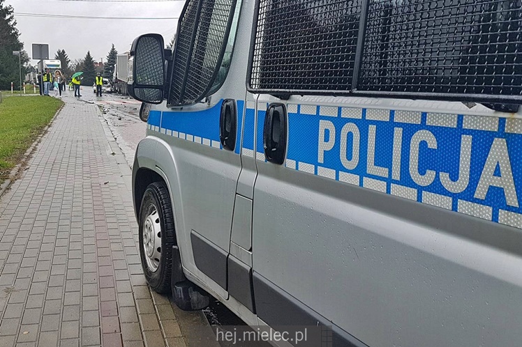 Wypadek drogowy w Rzemieniu