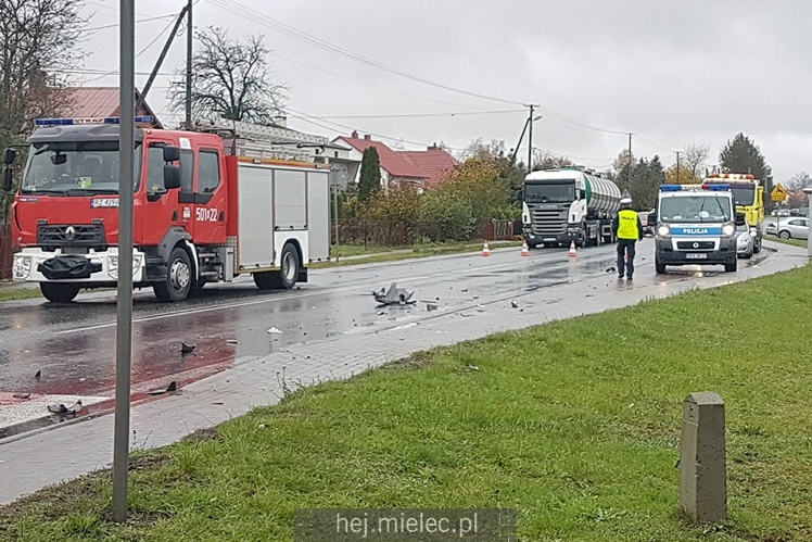 Wypadek drogowy w Rzemieniu