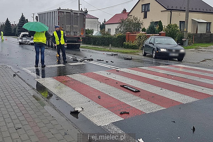 Wypadek drogowy w Rzemieniu