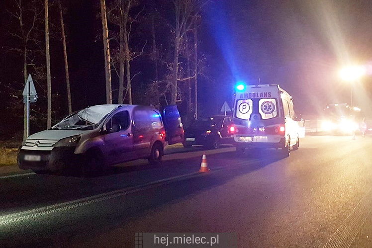 Zderzenie z łosiem na obwodnicy