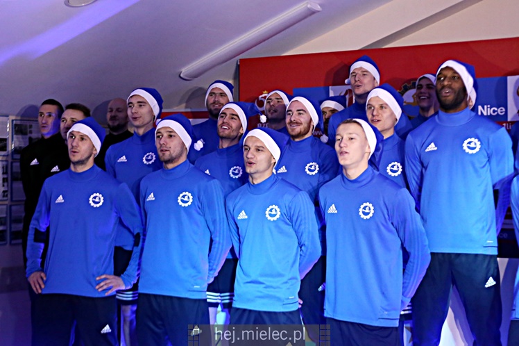 Kolędowanie piłkarzy FKS Stal Mielec