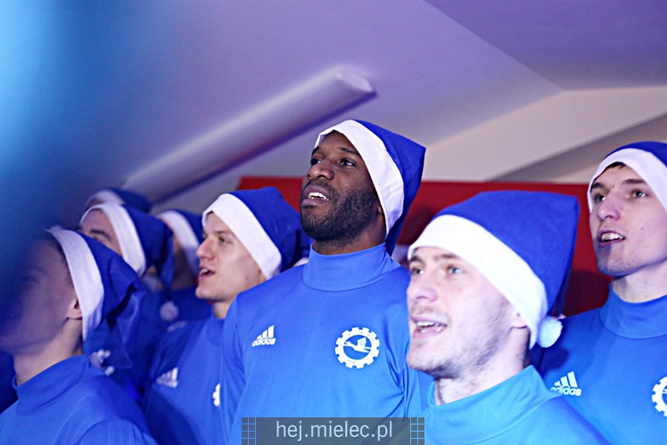 Kolędowanie piłkarzy FKS Stal Mielec