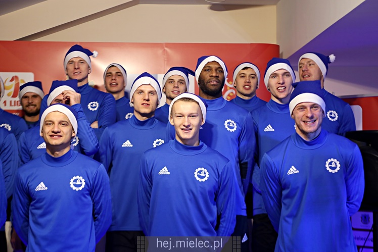 Kolędowanie piłkarzy FKS Stal Mielec