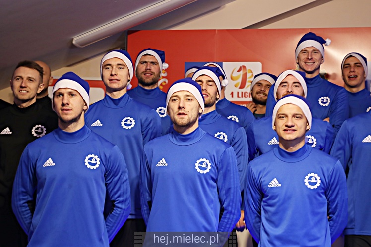 Kolędowanie piłkarzy FKS Stal Mielec