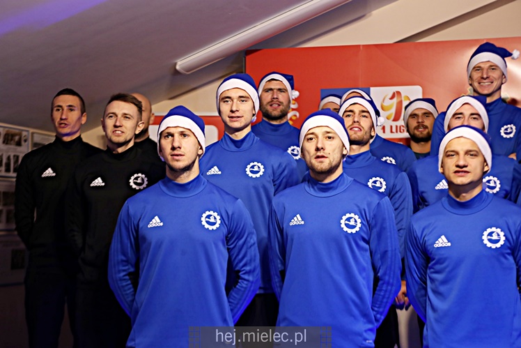 Kolędowanie piłkarzy FKS Stal Mielec