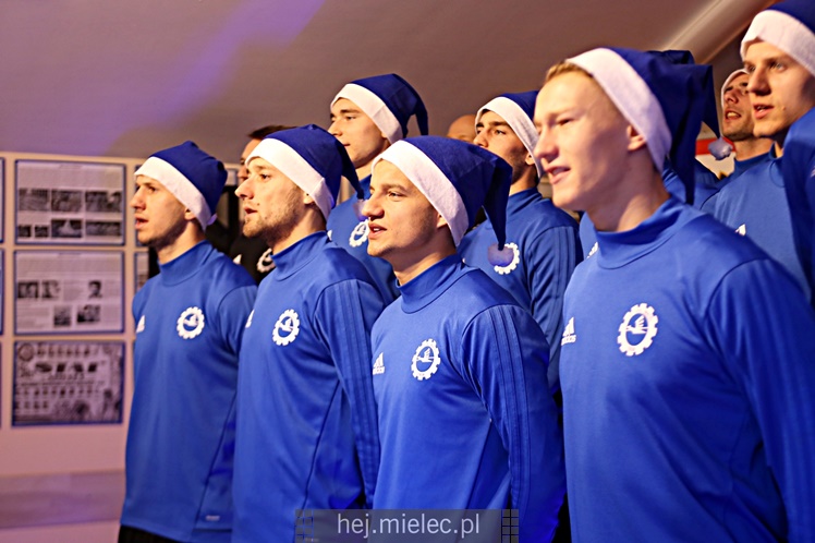 Kolędowanie piłkarzy FKS Stal Mielec