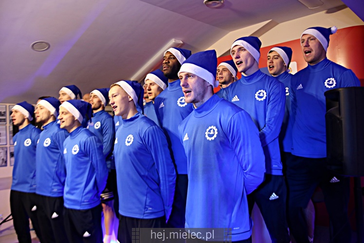 Kolędowanie piłkarzy FKS Stal Mielec