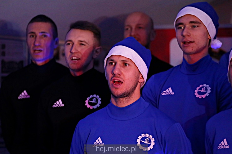 Kolędowanie piłkarzy FKS Stal Mielec