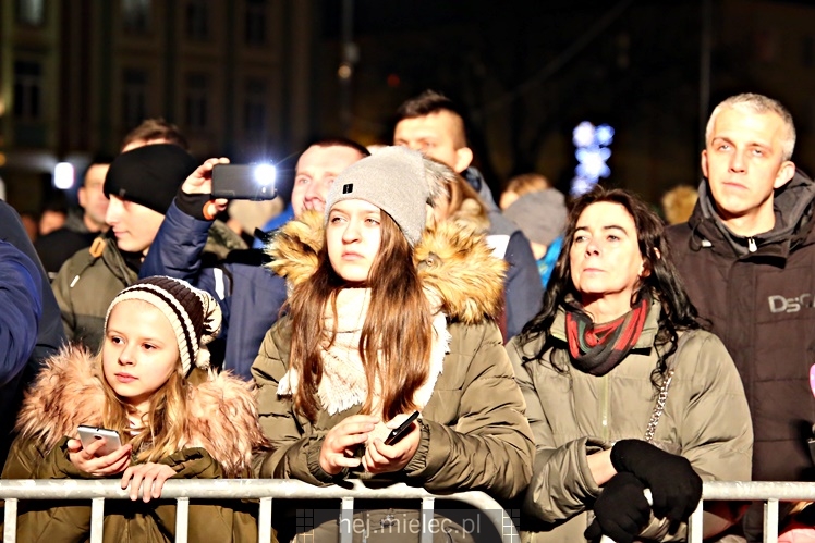 Mielczanie przywitali 2018 rok na Placu AK