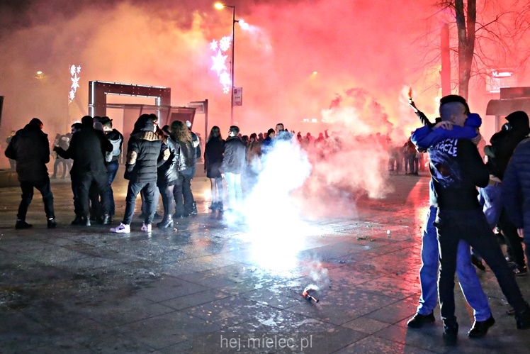 Mielczanie przywitali 2018 rok na Placu AK