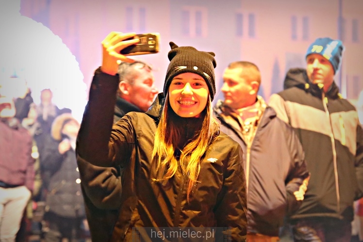 Mielczanie przywitali 2018 rok na Placu AK