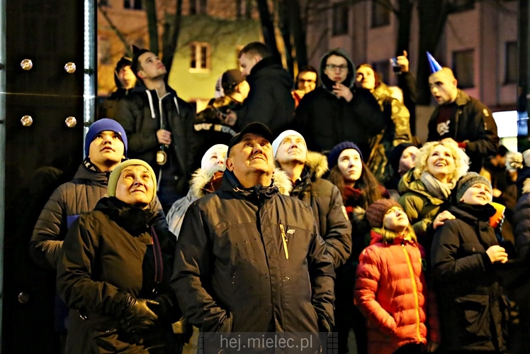 Mielczanie przywitali 2018 rok na Placu AK