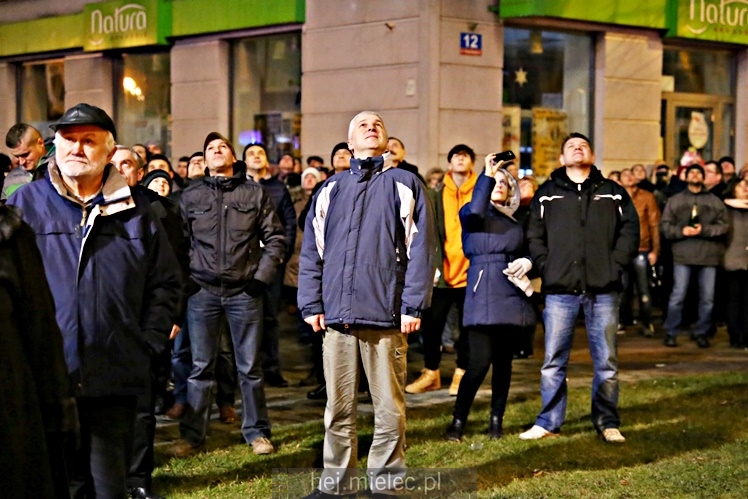 Mielczanie przywitali 2018 rok na Placu AK