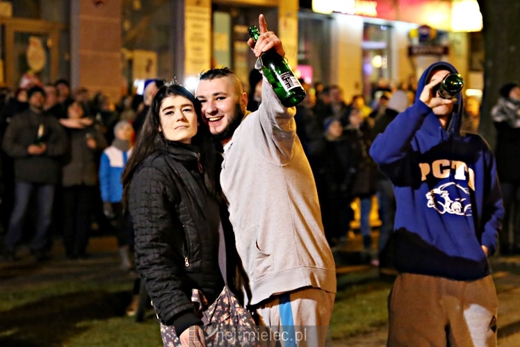 Mielczanie przywitali 2018 rok na Placu AK