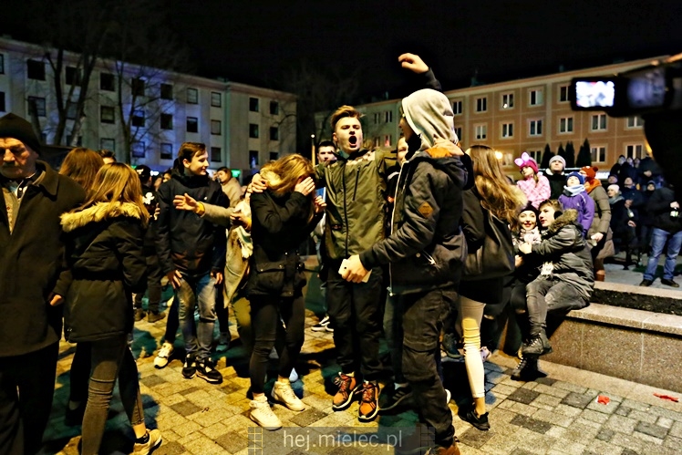 Mielczanie przywitali 2018 rok na Placu AK