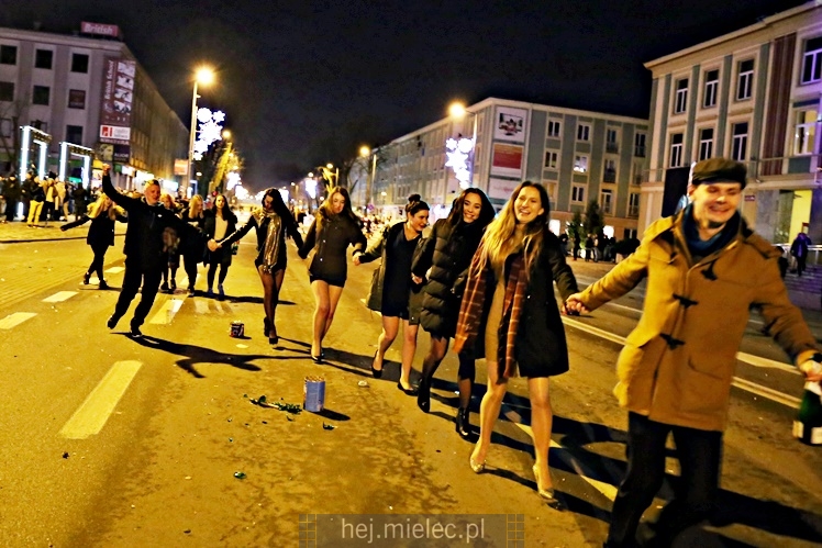 Mielczanie przywitali 2018 rok na Placu AK
