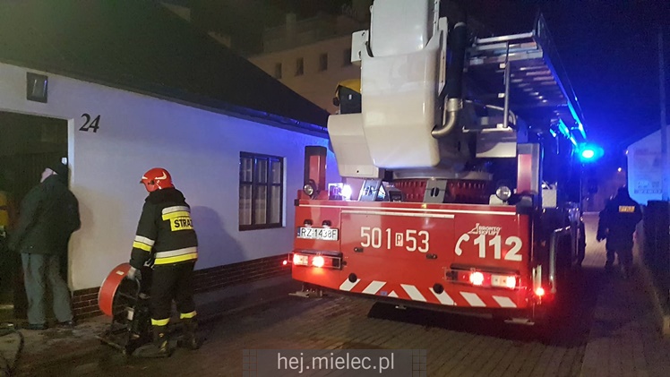 Pożar domu przy ulicy Wąskiej