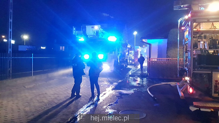Pożar domu przy ulicy Wąskiej