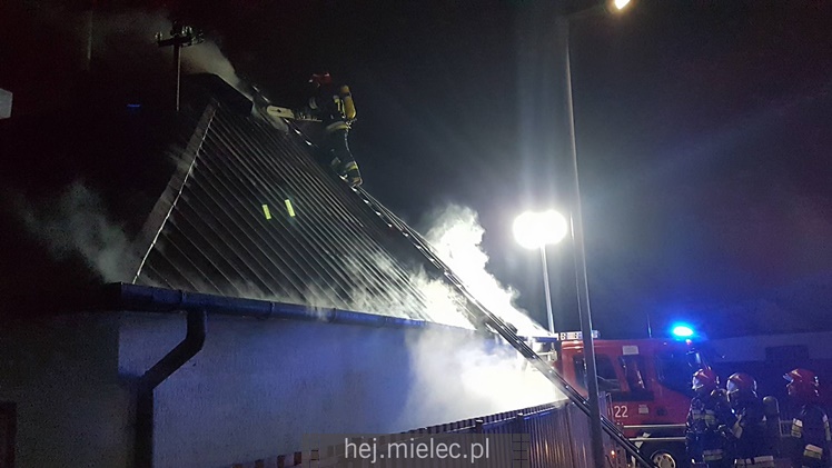 Pożar domu przy ulicy Wąskiej