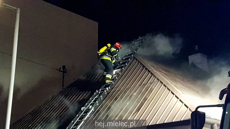 Pożar domu przy ulicy Wąskiej