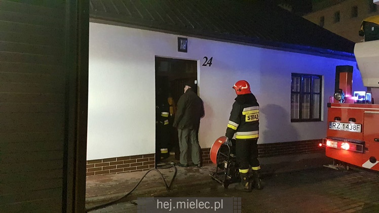 Pożar domu przy ulicy Wąskiej