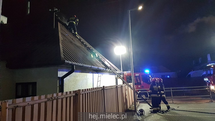 Pożar domu przy ulicy Wąskiej