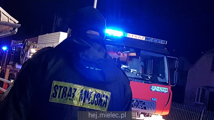Pożar domu przy ulicy Wąskiej