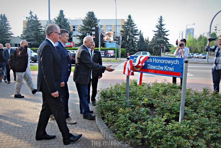 Park Honorowych Dawców Krwi już oficjalnie