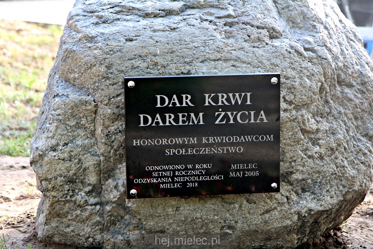Park Honorowych Dawców Krwi już oficjalnie
