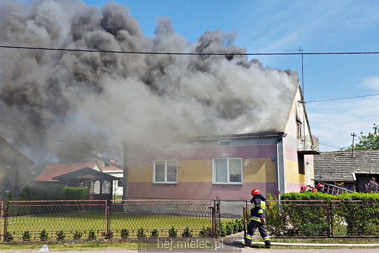 Pożar domu przy ulicy Metalowców