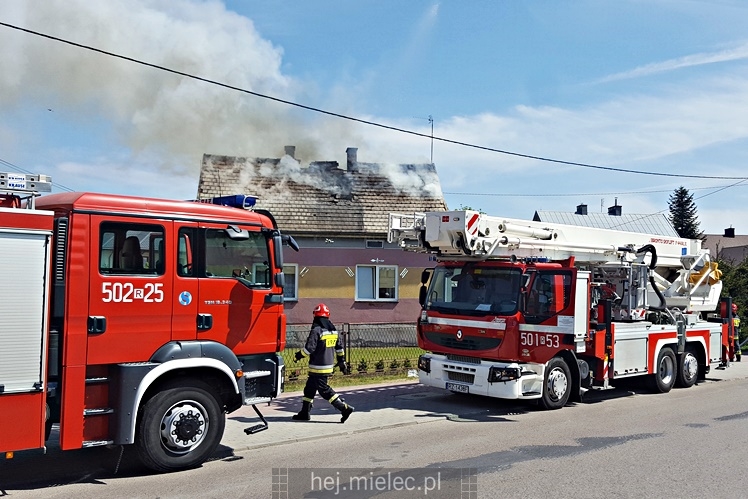 Pożar domu przy ulicy Metalowców