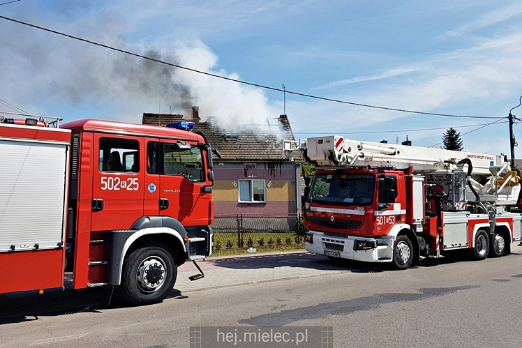 Pożar domu przy ulicy Metalowców