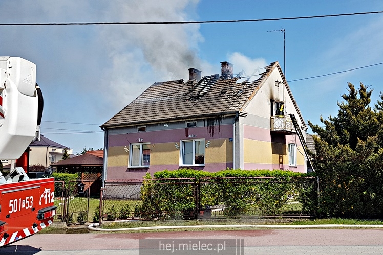Pożar domu przy ulicy Metalowców