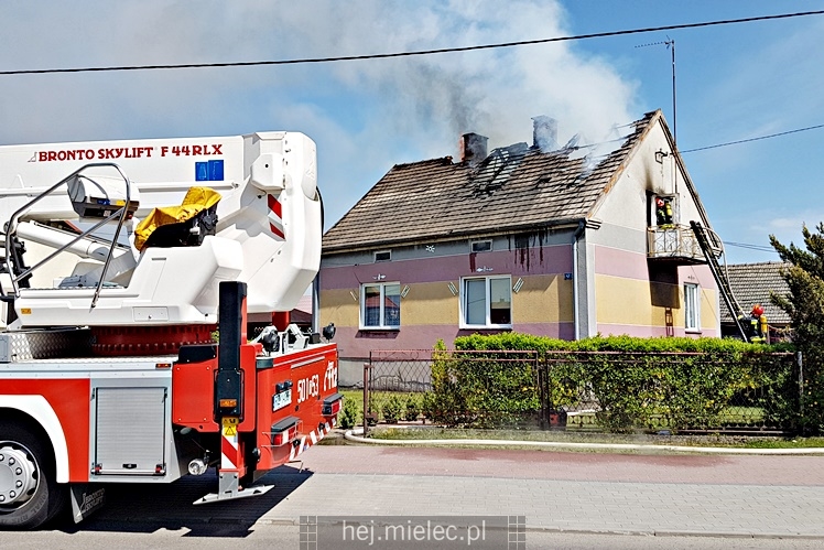 Pożar domu przy ulicy Metalowców