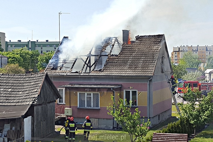 Pożar domu przy ulicy Metalowców