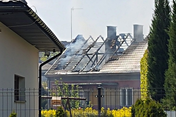 Pożar domu przy ulicy Metalowców