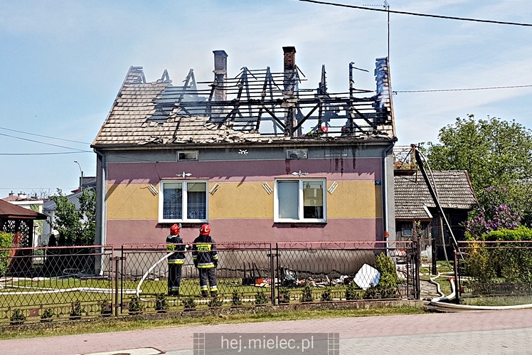 Pożar domu przy ulicy Metalowców