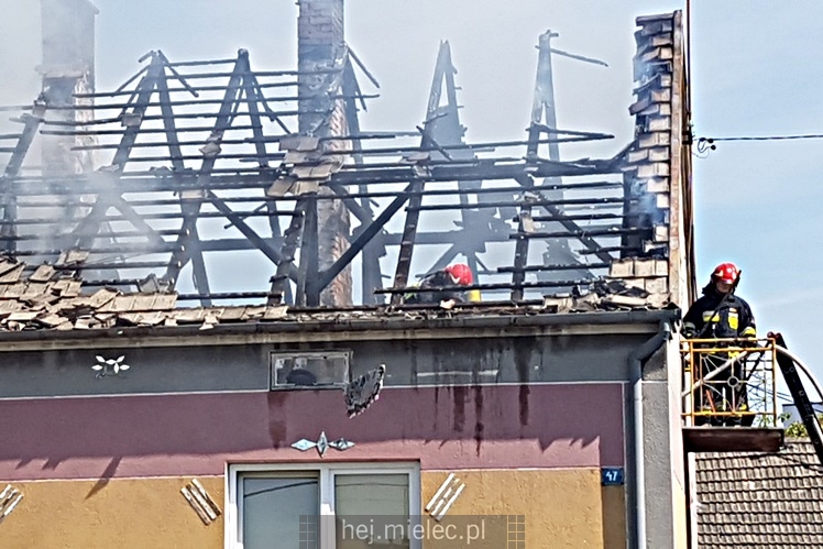 Pożar domu przy ulicy Metalowców