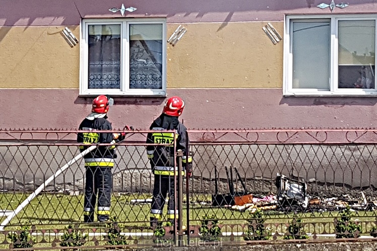 Pożar domu przy ulicy Metalowców
