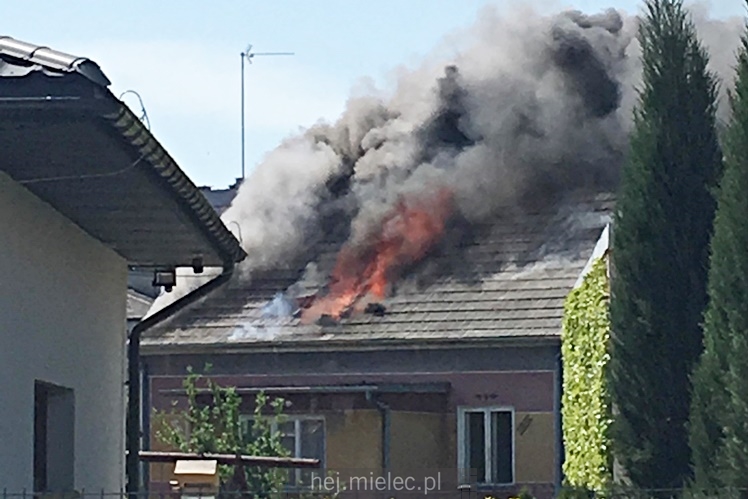 Pożar domu przy ulicy Metalowców