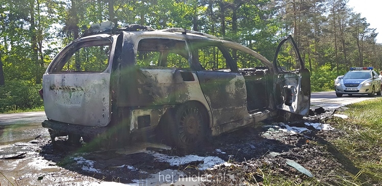 Pożar citroena na ul. Wolności