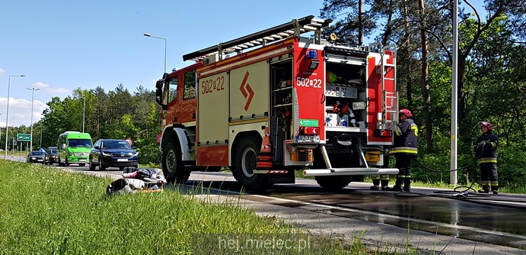 Pożar citroena na ul. Wolności